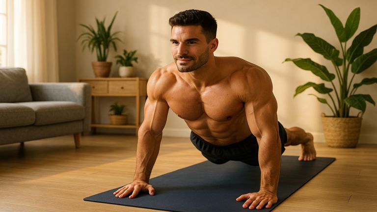 The 15-Minute Home Workout That Built My Dad Bod Into a Greek God Physique